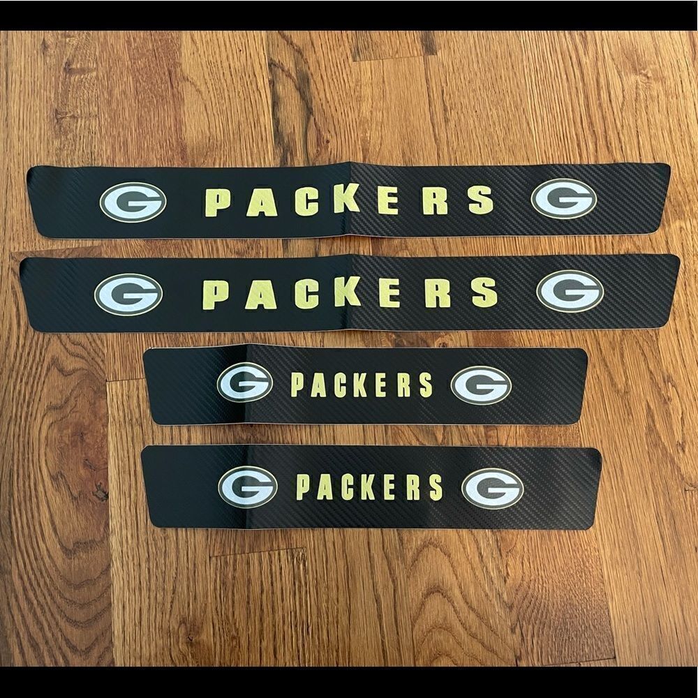 Green Bay Packers threshold protector in Black, yellow and Green set of 4 NWT
